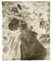 [Osa Johnson among the flowers]