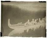 My canoe going around the artificial islands