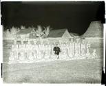 Police Commissioner Bell and his soldiers at Tulagi