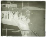 Jack London's old Snark after having been sunk four months in harbor at Vila, New Hebrides