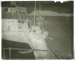 Jack London's old Snark after having been sunk four months in harbor at Vila, New Hebrides