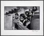 Displaced Iraqis during the war in Iraq, near Basra, Iraq