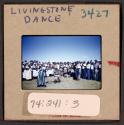 [Group of people watching dancers, Livingstone, Zambia (travel slide)]
