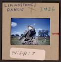 [Person in traditional clothing and mask, Livingstone, Zambia (travel slide)]