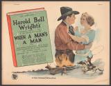 When a Man's a Man