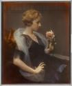 [Woman with rose]