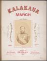 [Sheet music for Louis Bödecker's song Kalakaua March]