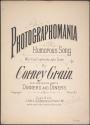 [Sheet music for Corney Grain's song Photographomania]