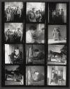 [Contact sheet with twelve images of Miguel Covarrubias]