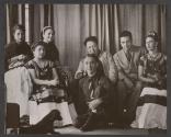 Beta and Alfa Ríos Pineda, Rosa Covarrubias, Diego Rivera, Miguel Covarrubias, Frida Kahlo, and Nickolas Muray