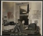 Two Soldiers Operate Telegraph and Teletype Machines at a Division Message Center in Northern Ireland