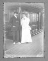 Allemagne/Allemagne Celebrites Count Ferdinand von Zeppelin et Mme