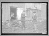 Inspecter Visits Milk Farm Upstate, NY