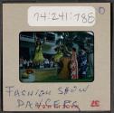 [Dancers at a fashion show, Hawaii (travel slide)]