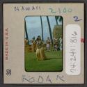[Dancer and musicians, Hawaii (travel slide)]