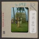 [Dancer and musicians, Hawaii (travel slide)]