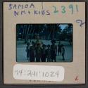 [Nickolas Muray and children, Samoa (travel slide)]