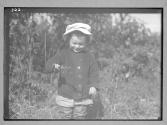 Child with Caterpillar on Branch