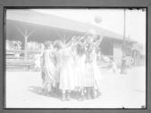 Girls Playing Basketball