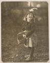 [Young Kate Steichen with Basket and Feathered Hat]