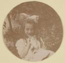 [Young Kate Steichen with Kitten]