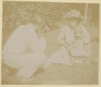 [Edward Steichen, Oma Steichen and Baby Kate Steichen, Voulangis, France]