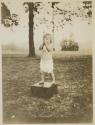 [Joan Martin playing on a Box, Umpawaug, CT]