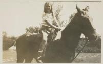 [Joan Martin Riding a Horse, Umpawaug. CT]