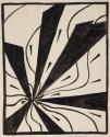 Drawing used on pamphlet cover for Coburn's 1917 exhibition Vortographs and Paintings, held at London's Camera Club