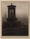 From the Calton Hill, with the Dugald Stewart Memorial, Edinburgh