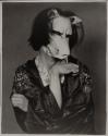 Michio Itō Wearing Fox Mask Designed by Edmund Dulac