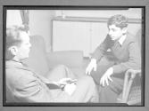 [Boy, Conference with Man]