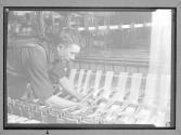 Repairing the Loom/Tying Rayon Threads....