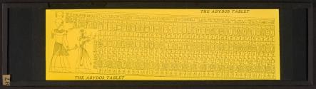 The Abydos Tablet