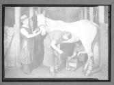 Blacksmith Family at Forge, Riding Academy,N.Y.
