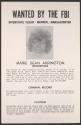 [FBI wanted poster - Marie Dean Arrington]