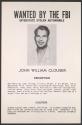 [FBI wanted poster - John William Clouser]
