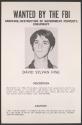[FBI wanted poster - David Sylvan Fine]