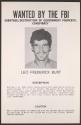 [FBI wanted poster - Leo Frederick Burt]