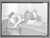 [Mother and Child at Social Service Office]