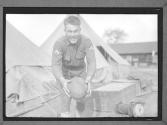 [Soldier with Football]