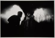 Soviet Soldier Firing Captured German Panzerfaust at Night