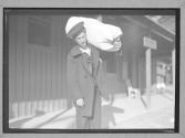 Sailor Carrying Sack with belongings Naval Reserve