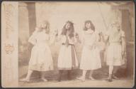 George Washington Kendrick as Gertrude Hagheraty, Frederick Brooke Neilson as Cleopatra, Thomas Robb, Jr. as Kallaluna, and Adolph George Rosengarten as Misphragumothis Sennacherib in Mr. & Mrs. Cleopatra
