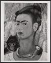 [Frida Kahlo's painting Self-portrait with Monkey (1938)]
