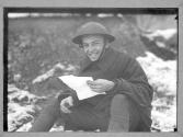 Soldier in Trench-Smile/ (Letter from Home)