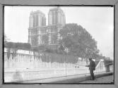 Paris Notre Dame and Lone Fisherman/Belgian, Lost Leg at Lieges 1915