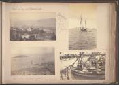 View of Bay and Alcatraz Island / San Francisco Bay Yacht Frolic / View of Bay and Goat Island / Italian Fishing Boats, San Francisco