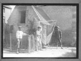 [Fisherman with Nets on Shore]