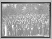 A Group Of Several Hundred Workers At Norris Dam Construction Camp Site During Noon...11-9-35